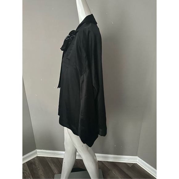 LIBERTINE Heart Silk Tie-neck Blouse - Picture 5 of 9